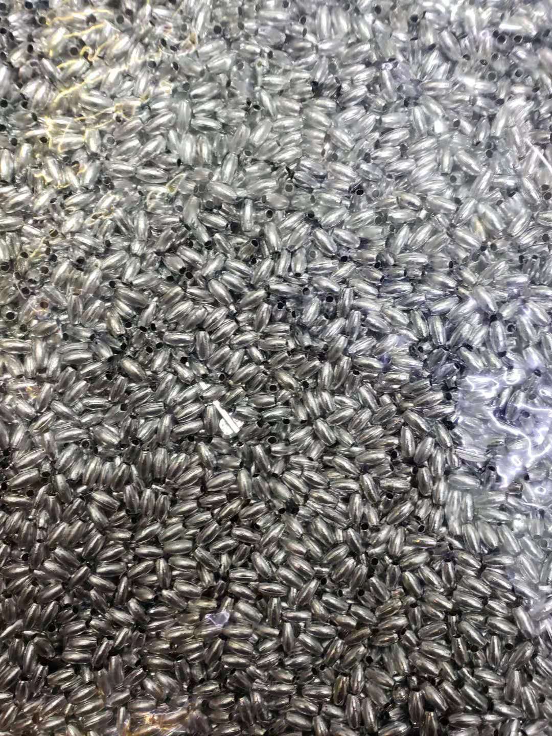 Hạt nhựa mạ bạc 3x6 mm có lổ xỏ nữ trang Quần áo &amp; Phụ kiện