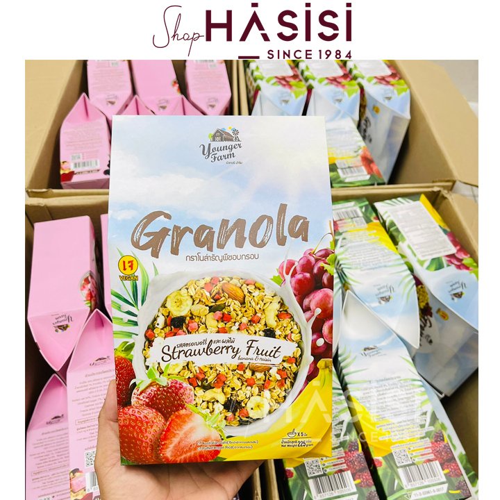 Ngũ Cốc Mix Trái Cây Thái Lan YOUNGER FARM - Granola Fruit 225g