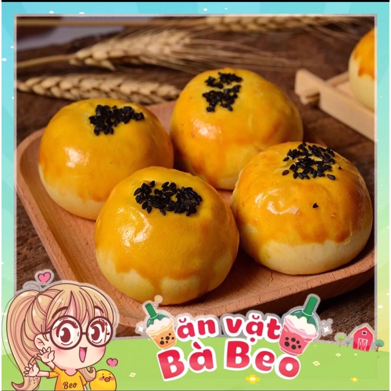 50g 1 chiếc❤️ Bánh Trứng Chảy Ngàn Lớp ❤️Date mới nhất -Bánh trứng muối tan chảy