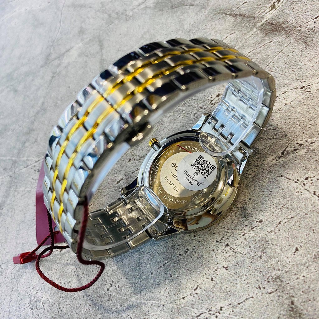 Đồng hồ Sunrise Nam chính hãng Nhật Bản M1223SA.SG.D kính saphire chống trầy - bảo h