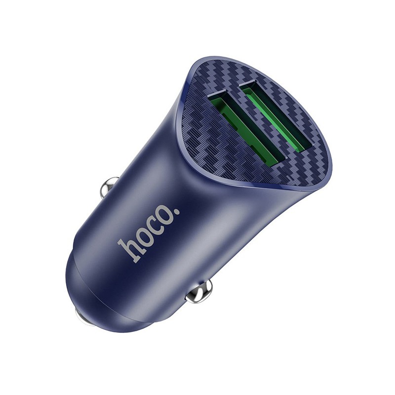 [Thoto Store] Tẩu sạc nhanh ô tô HOCO Z39 sạc điện thoại trên xe hơi, 2 cổng USB sạc nhanh 18W QC3.0 - Hàng chính hãng