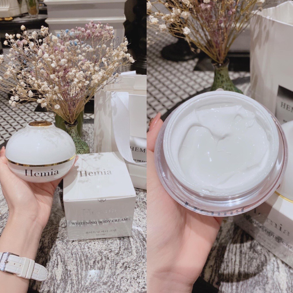 Kem body Hemia Hàn Quốc dưỡng trắng, cấp ẩm cực đỉnh, make up da rất đẹp, chống lão hóa da, chống nắng, xóa thâm | BigBuy360 - bigbuy360.vn