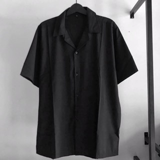 [Ảnh Shop Tự Chụp] Sơmi Lụa Tay Ngắn Unisex