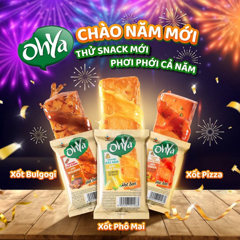 THANH OHYA HOTBAR 35gr vị siêu ngon ăn liền