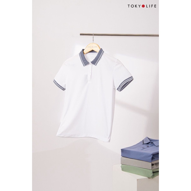 Áo Polo Nữ TOKYOLIFE phông cộc tay, vải cotton thoáng mát I9POL004K