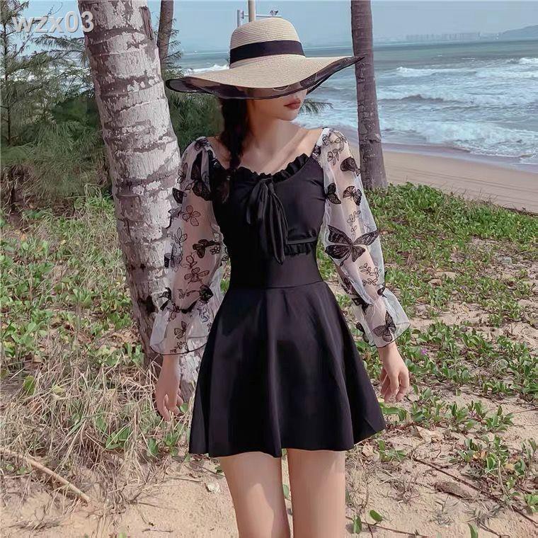 Áo tắm một mảnh nữ dễ thương bảo thủ Nhật Bản thời trang mới 2021 sinh viên suối nước nóng che bụng trông gầy | BigBuy360 - bigbuy360.vn