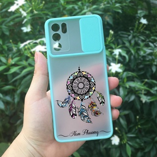 ỐP Lưng Oppo Reno6 có nắp che camera in hình ghi tên theo yêu cầu