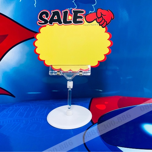 Kẹp để bàn 4014, 4015, chân kẹp nhựa để bàn, chân wobbler để bàn, kẹp quảng cáo để bàn