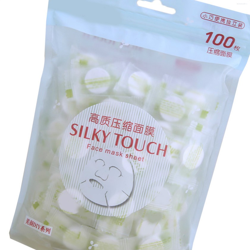 (Hàng Mới Về) Set 100 Mặt Nạ Nén Không Dệt Dùng Một Lần Chăm Sóc Da Diy