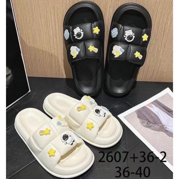 ép bánh mì nữ quai ngang sticker PHI HÀNH GIA - dép nữ đi chơi dễ thương hót nhất hiện tại