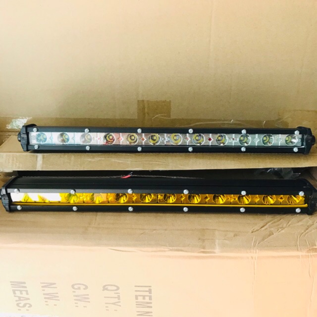 [ Poin CNC ] Đèn led Bar trợ sáng xe tải - ô tô 34 cm ( ánh vàng và trắng ) BBVN