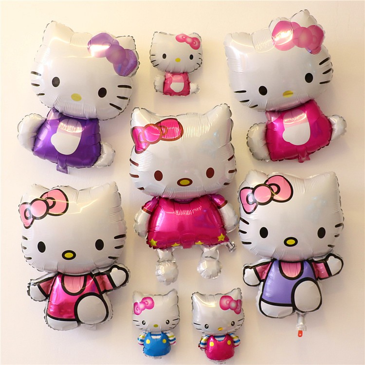 Bóng nhôm Hello Kitty chạy (45x28cm)