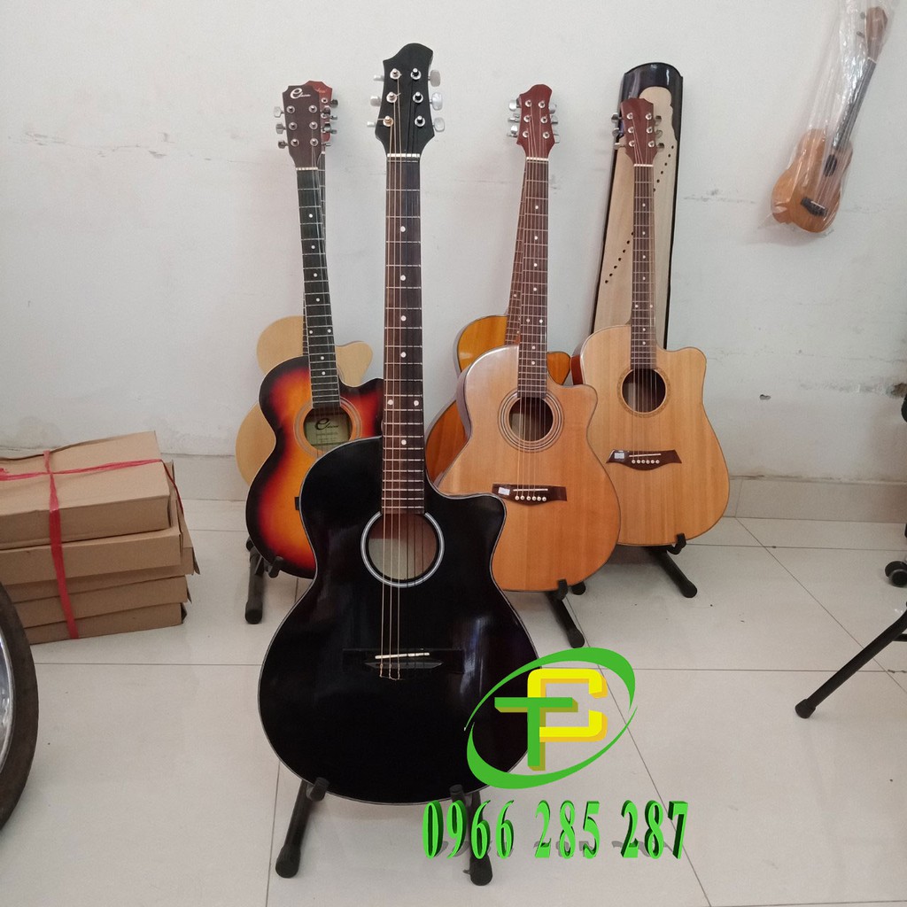 Đàn guitar+bao+pick+dây lẻ 123