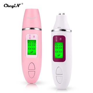 Máy Dò Độ Ẩm Da Kỹ Thuật Số Ckeyin Mr252 Kiểm Tra Và Phân Tích Lượng Dầu Nhờn/ Độ Ẩm Cho Da Tiện Dụng
