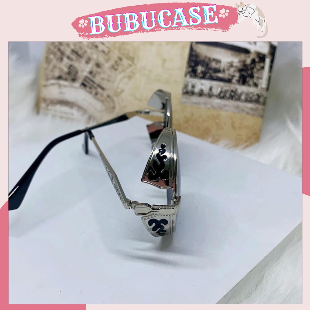 Kính tròn phong cách vintage - gọng kính khắc tinh xảo - Tặng kèm hộp đựng + khăn lau kính