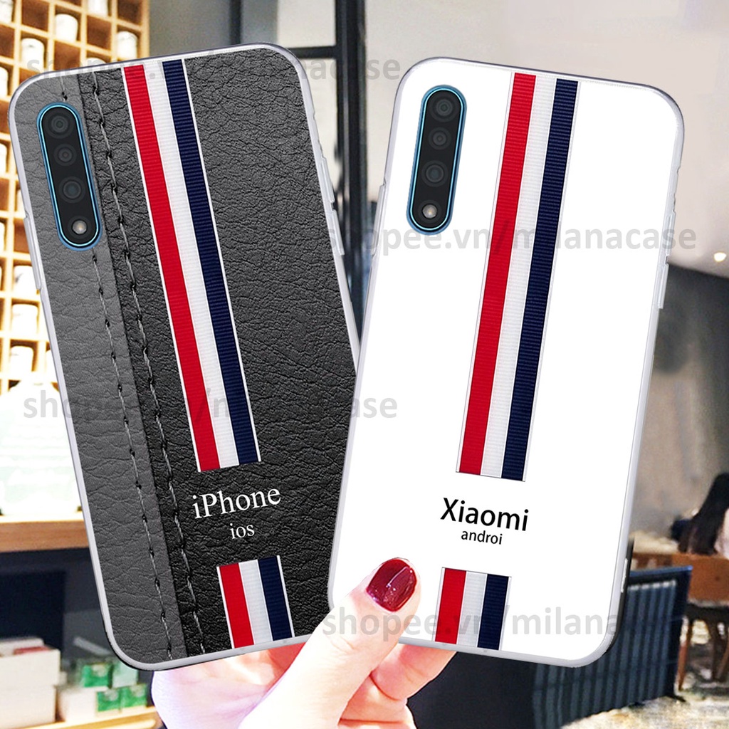 Ốp Vsmart Live in giả da phong cách thể thao, cá tính, thời trang