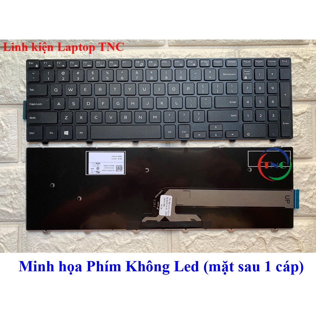 Phím Laptop Dell 5559 5547 5548 5542 5543 5555 Inspiron 15-5000 có ĐÈN LED / KHÔNG LED