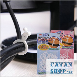 Dây xoắn giữ dây cáp điện, bộ kẹp dây điện xoắn giúp nhà cửa – văn phòng gọn gàng, siêu tiện dụng GD306-KepDDXoan
