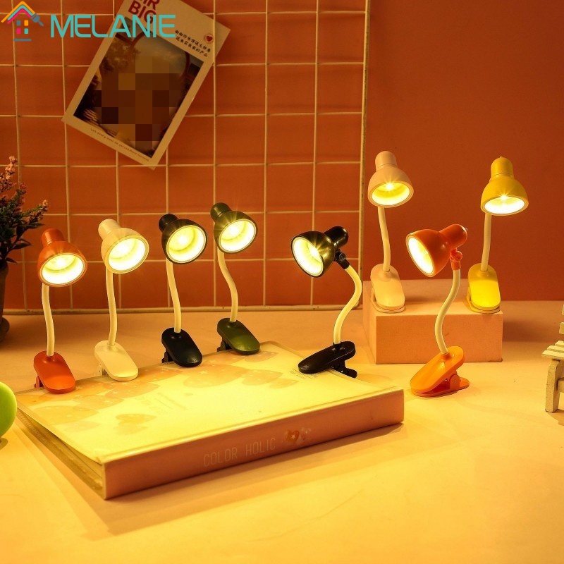 Đèn LED Đọc Sách Mini Cổ Ngỗng Linh Hoạt Kèm Kẹp Tùy Chỉnh Tiện Dụng
