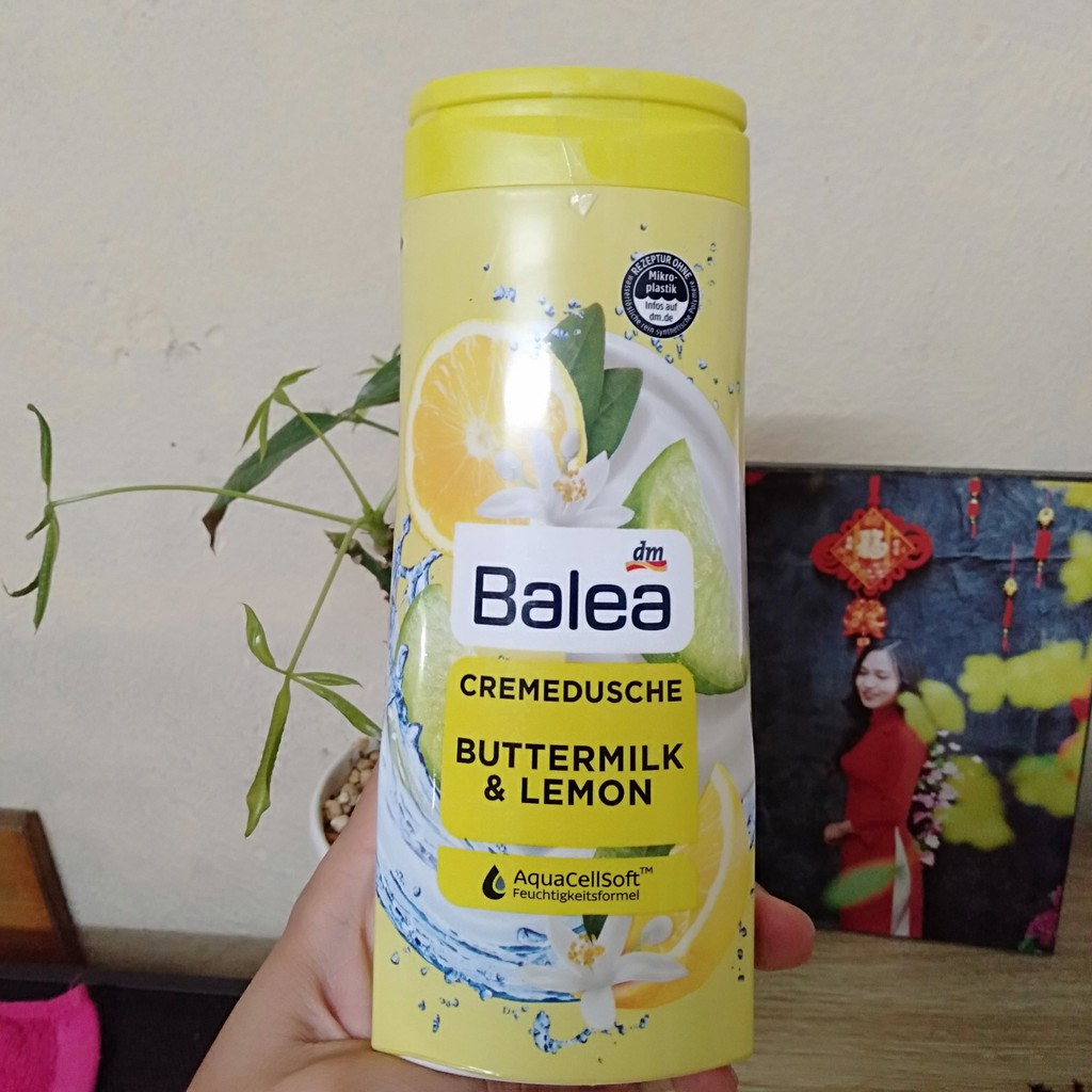 Sữa tắm trắng da, sữa tắm dưỡng ẩm toàn thân BALEA chiết xuất từ thiên nhiên giúp mềm mịn da 300ml | BigBuy360 - bigbuy360.vn