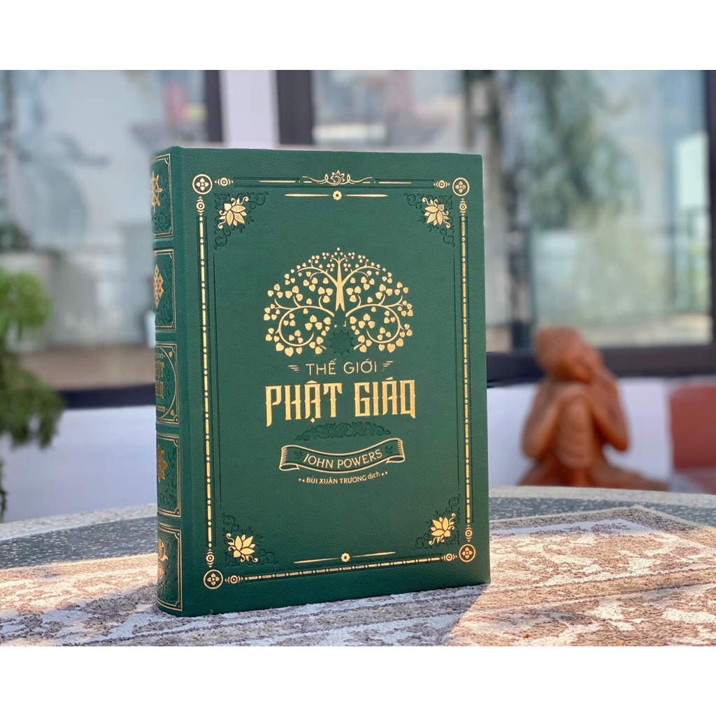 Sách Thaihabooks - THẾ GIỚI PHẬT GIÁO - John Powers- Ân Bản Bìa Da In 500c –Bình Book