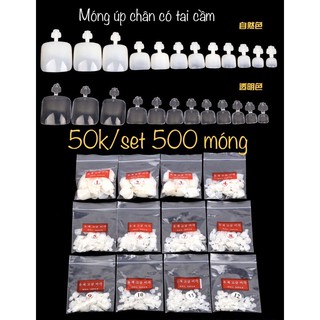 Móng úp châncó tay cầm chính hãng phom chuẩn Túi 500 móng