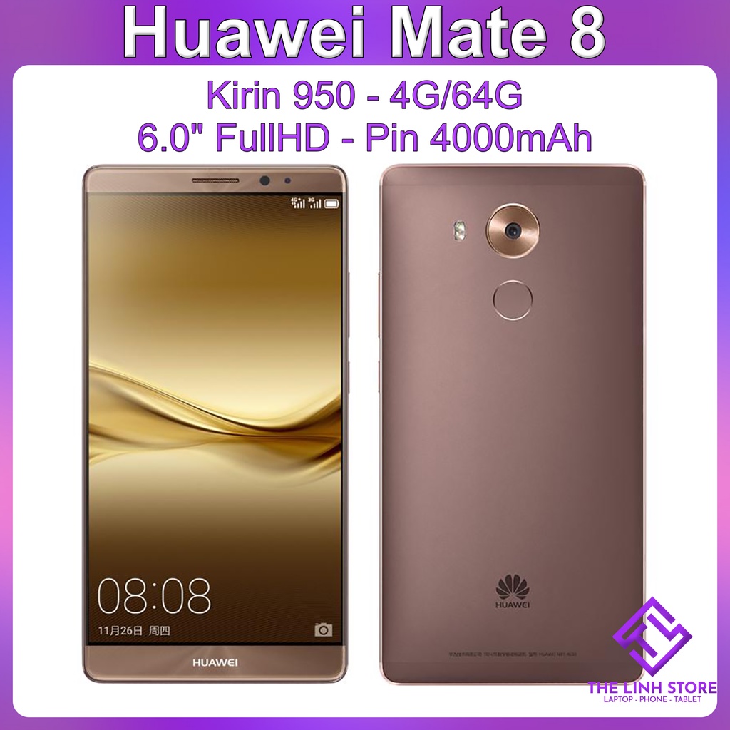 Điện thoại Huawei Mate 8 màn 6.0 inch - Kirin 950 ram 4G 64G