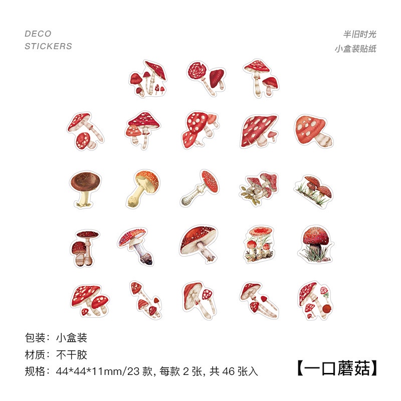 Sticker Dán Trang Trí Sổ Tay Hình Cây Cối Động Vật Nhiều Màu Sắc