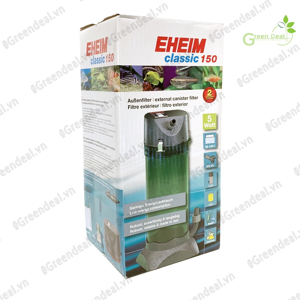 EHEIM - External Filter Classic 150 (2211) - Lọc thùng cao cấp hồ thủy sinh