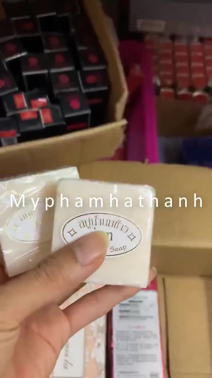 Xà phòng cám gạo làm trắng da, da mềm mịn Thái Lan Jam Rice Milk Soap 65gr - HT110 | BigBuy360 - bigbuy360.vn