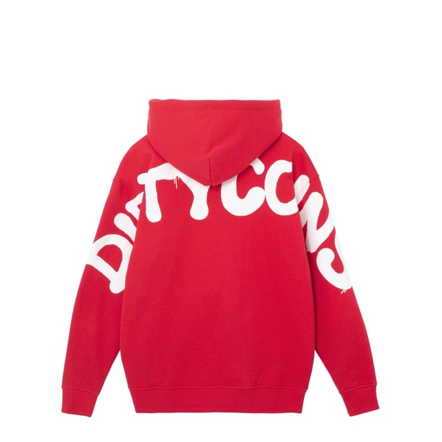 DirtyCoins On The Wall Hoodie – Red/ White