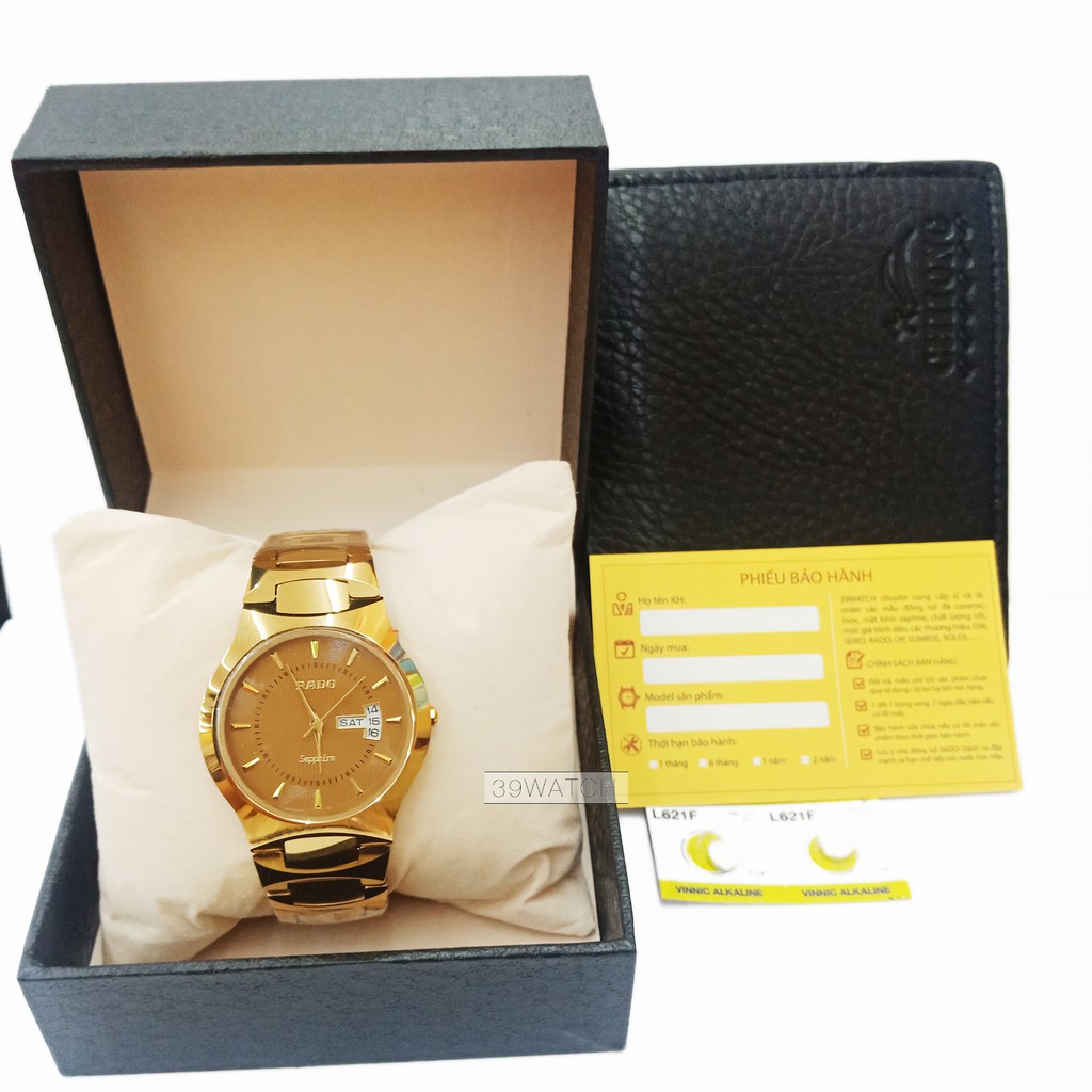 [TẶNG VÍ DA NAM] Đồng hồ nam Julibé RA37 NAMV màu vàng, chất liệu dây đá ceramic nguyên khối, mặt kính saphire | BigBuy360 - bigbuy360.vn