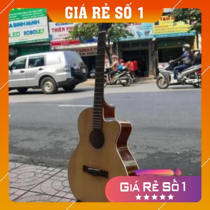 Đàn guitar Acoustic có ty chỉnh cong cần ET-01SV (shopmh59)