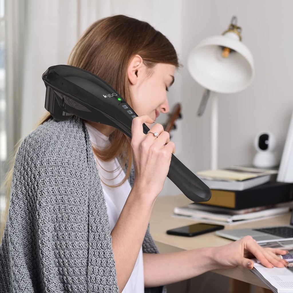 Máy Massage Cầm Tay Không Dây AjiDO AJ - MH48 Kèm Đế Sạc, 6 Đầu Mát Xa Chuyên Sâu Toàn Thân, Lưng, Tay, Chân, Cổ Vai Gáy