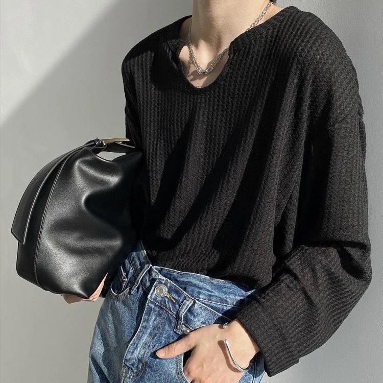 J & N Áo thun dáng rộng vải lụa lạnh mỏng thời trang mùa hè cho nam | BigBuy360 - bigbuy360.vn