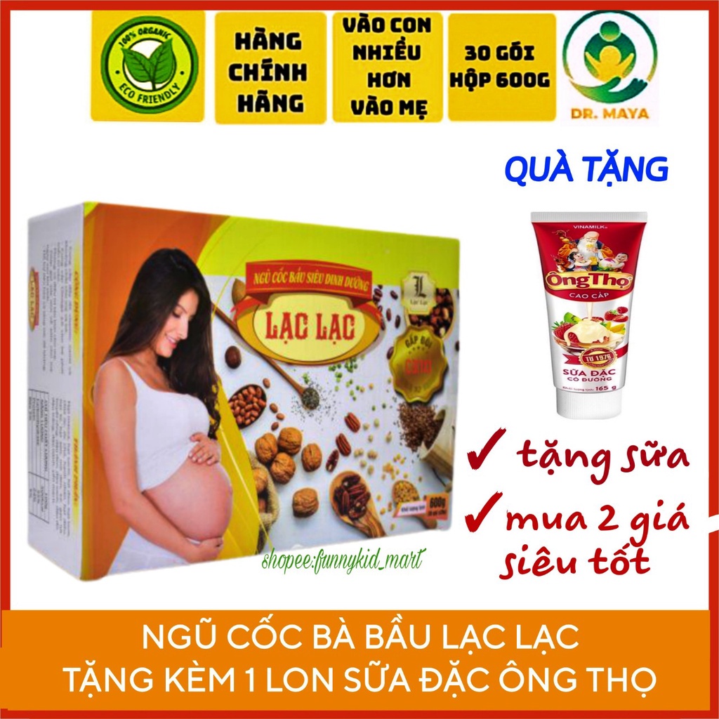 Ngũ cốc bầu lạc cho bà bầu- (30 gói/hộp)