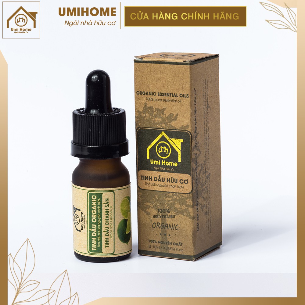 Tinh dầu thơm phòng Chanh Sần Lime hữu cơ UMIHOME nguyên chất - Giảm căng thẳng, ngừa cảm lạnh, cúm, ho, viêm xoang