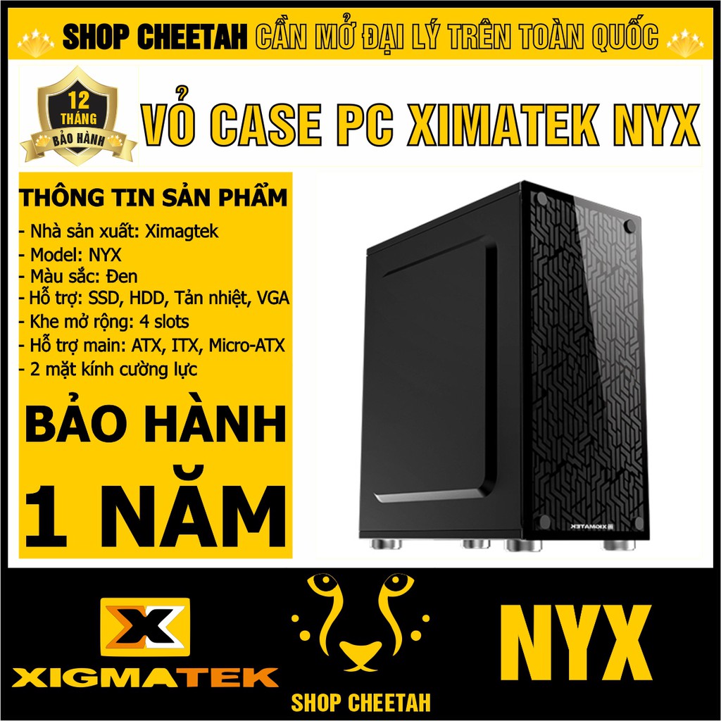 Vỏ case XIGMATEK NYX ( Micro-ATX ) – Hàng Chính Hãng – Bảo hành 1 năm – Dùng cho Game thủ