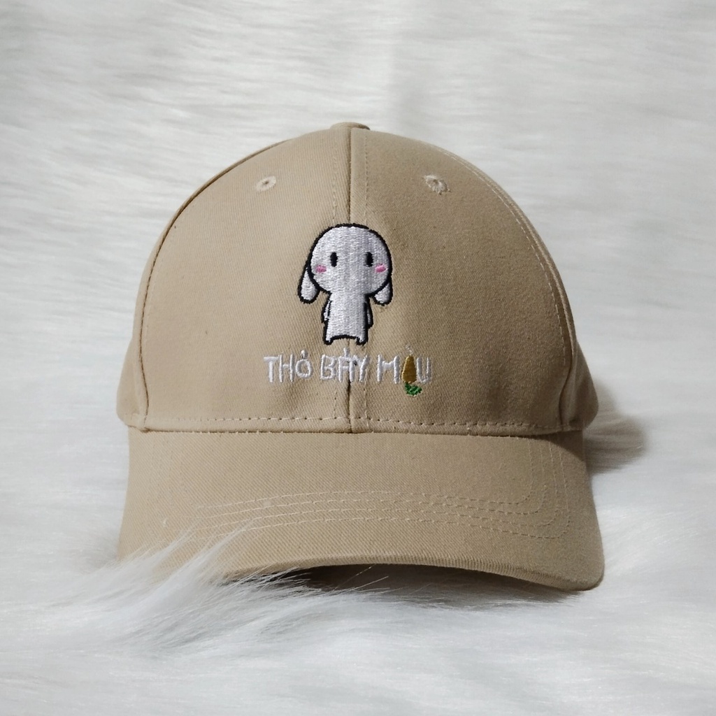 Mũ lưỡi trai, nón kết cao cấp nam nữ đẹp thêu Thỏ Bảy Màu  phong cách Ulzzang unisex mã số K12