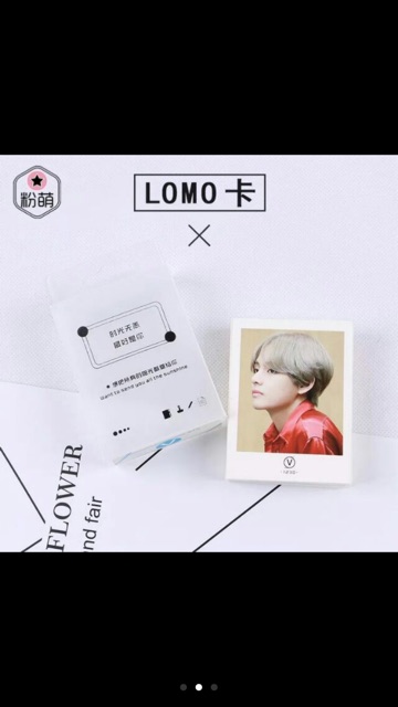 Lomo card hộp nhựa BTS, V, JungKook