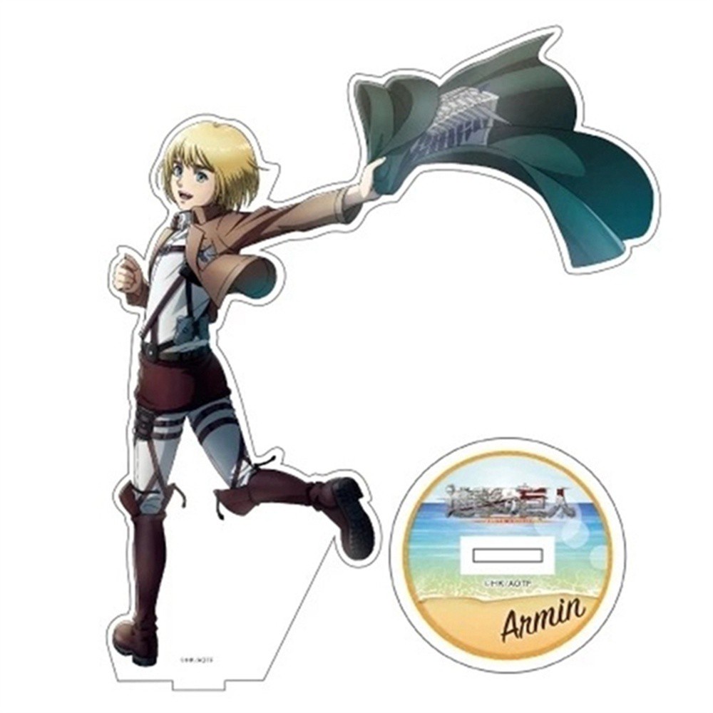 Thẻ đứng để bàn hình nhân vật trong anime Attack On Titan nhiều kiểu tùy chọn bằng chất liệu acrylic