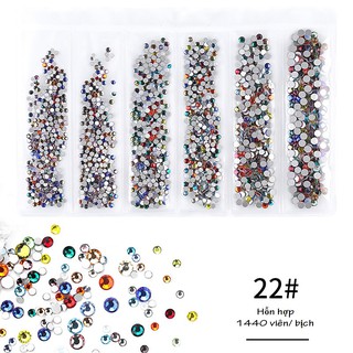 Đá Đính Móng Tay Nhiều Màu 1440v