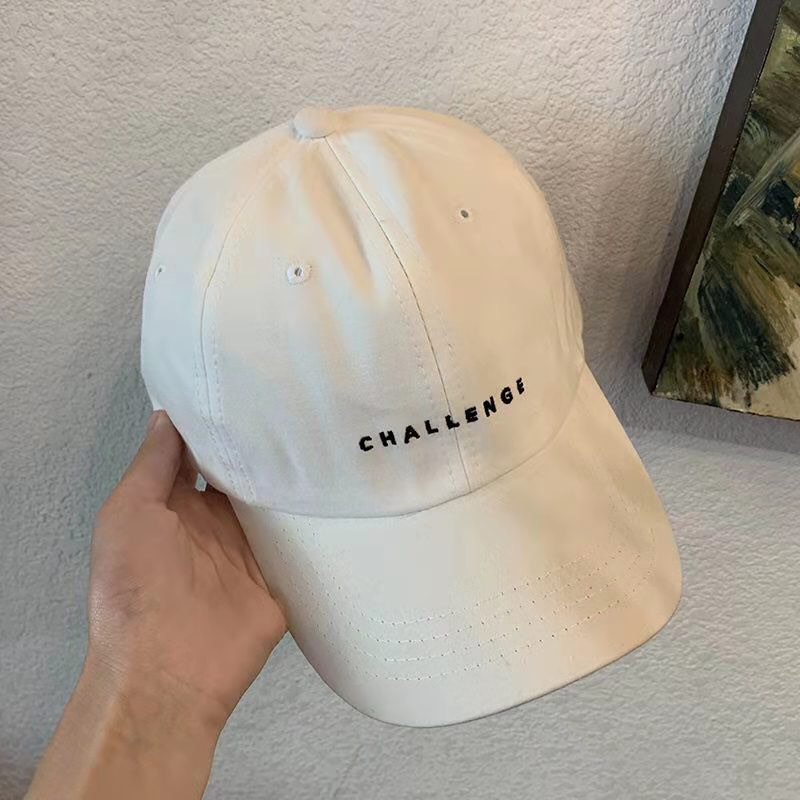 Mũ Lưỡi Trai Cotton Thêu Chữ CHALLENGE Thời Trang Dành Cho Nam Và Nữ