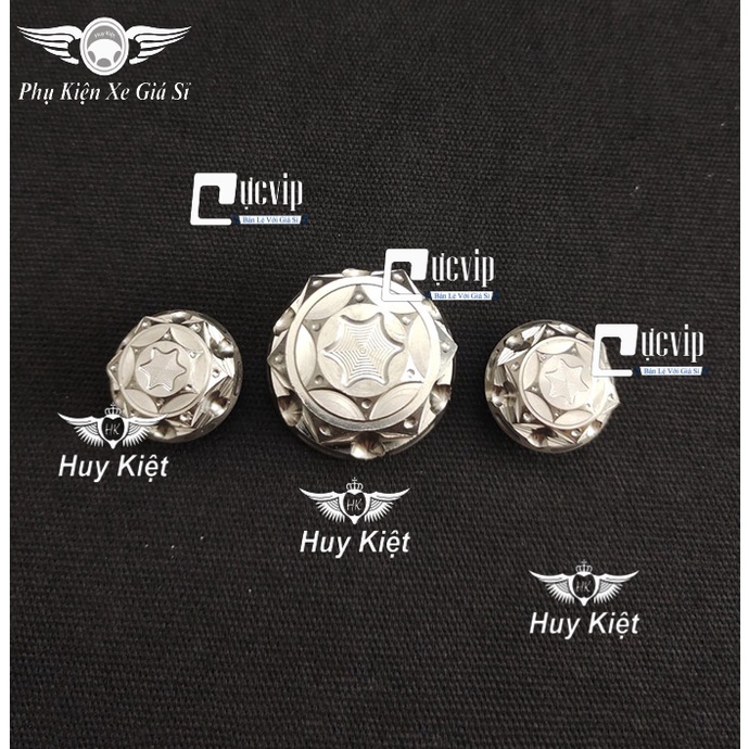 Combo 3 Ốc Chảng Ba Sonic, Raider Fi, Satria Fi Kiểu Salaya G3 Inox 304 MS5081