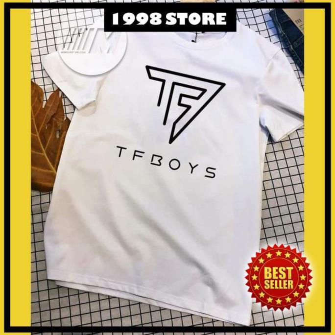 Áo thun logo nhóm thần tượng TFBOYS vải dày mịn cao cấp