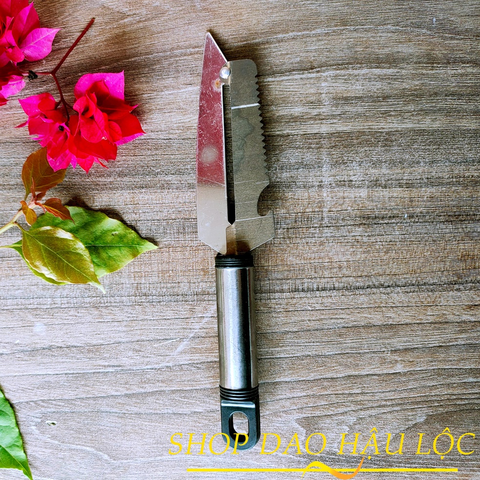 Dao, bộ dao làm bếp,7 món làm bằng thép nhíp nguyên miếng, chuyên chặt thái thịt, phát cây