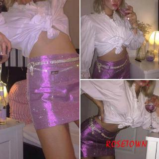 ❆❀✯Women Shiny Bling Crystal Diamond Waist Chain Belt Waistband Rhinestone Luxury