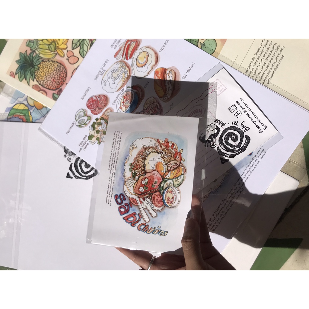 Postcard Bộ Món Ăn Việt Nam by ocbongtai.artist