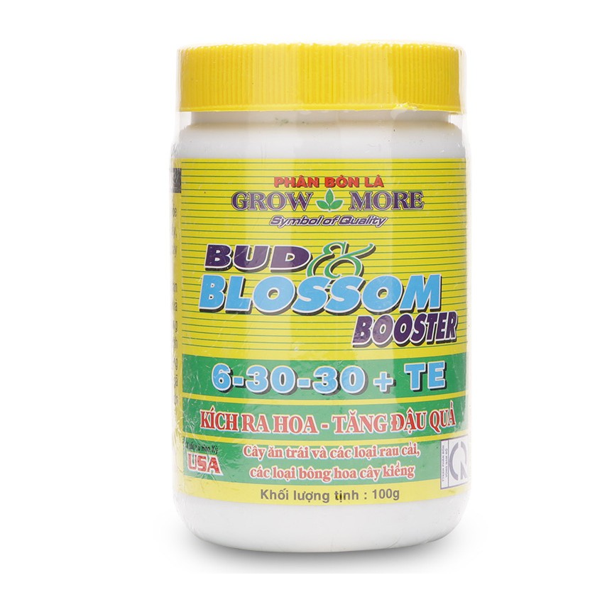 Phân Bón Lá Kích Thích Ra Hoa Tăng Đậu Quả Growmore Bud Blossom 6-30-30+Te