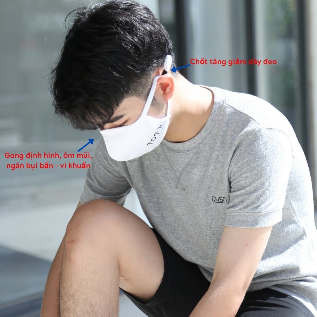 Khẩu trang vải 2 lớp cao cấp vải kháng khuẩn kháng giọt bắn chính hãng mềm mại an toàn cho da jaja | BigBuy360 - bigbuy360.vn